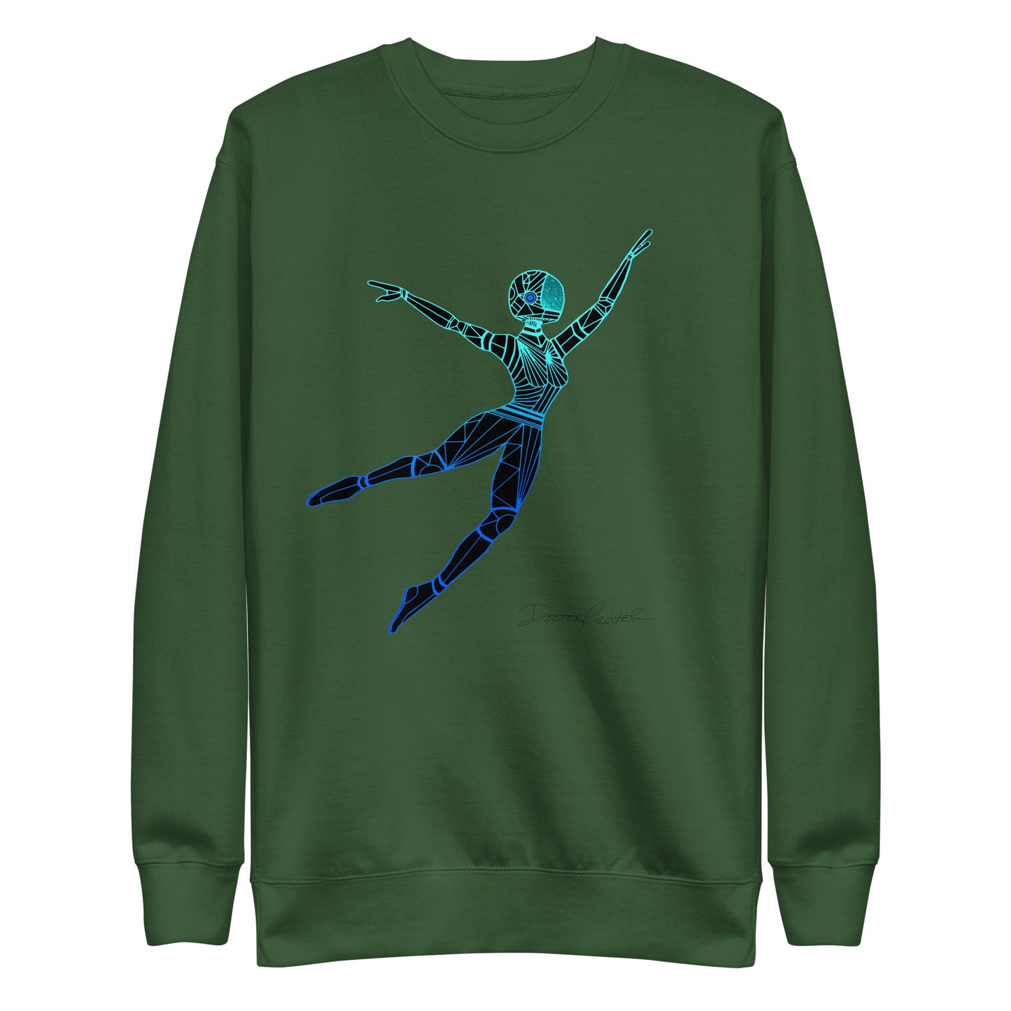 Afrobotica Leap Blue Unisex Premium Sweatshirt