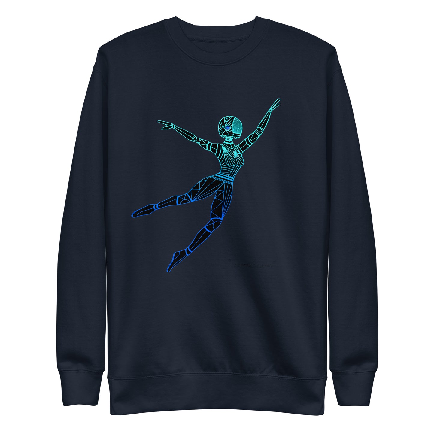 Afrobotica Leap Blue Unisex Premium Sweatshirt