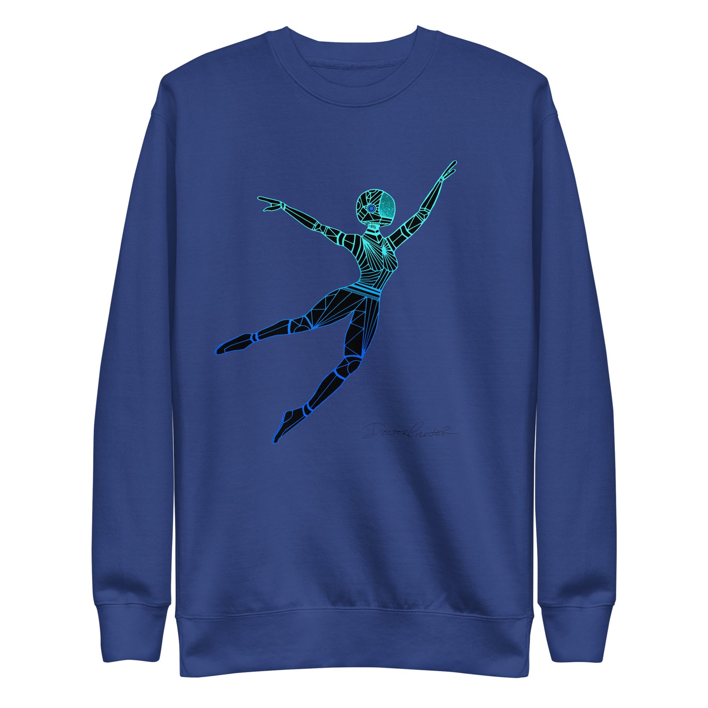 Afrobotica Leap Blue Unisex Premium Sweatshirt