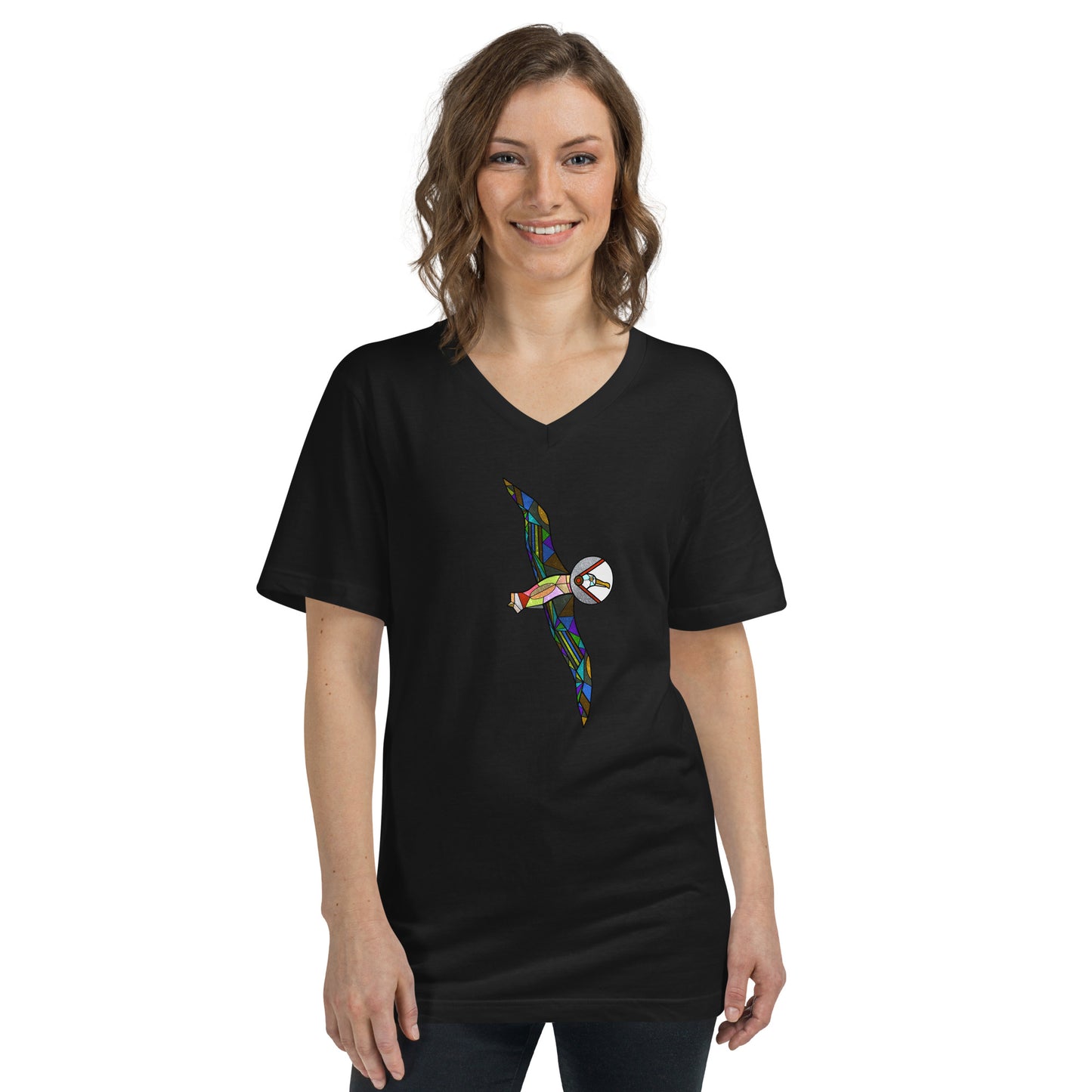 Wanderlust Unisex Short Sleeve V-Neck T-Shirt