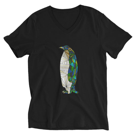 Antartic Serenity Unisex Short Sleeve V-Neck T-Shirt