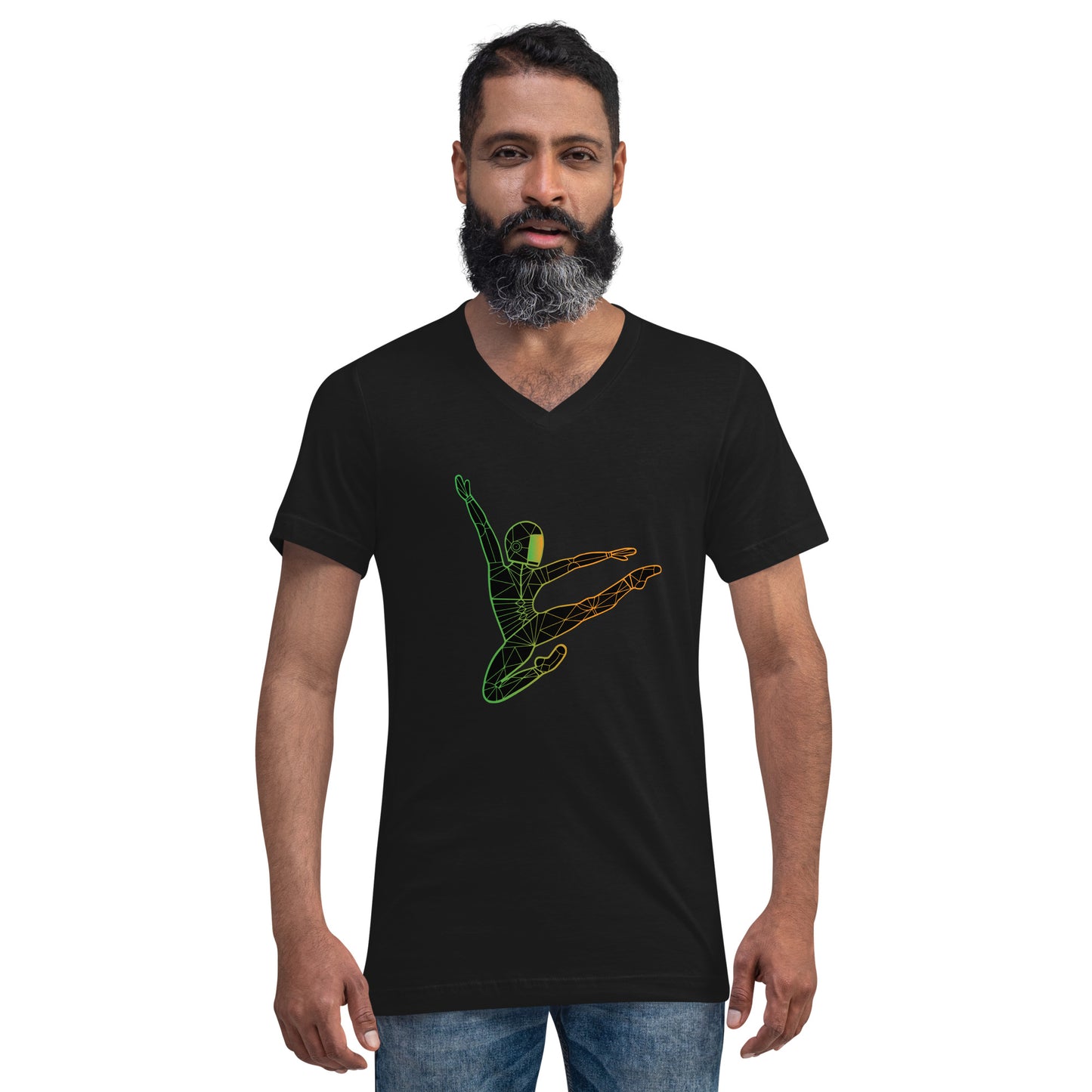 Afroboticus Emerald Unisex Short Sleeve V-Neck T-Shirt
