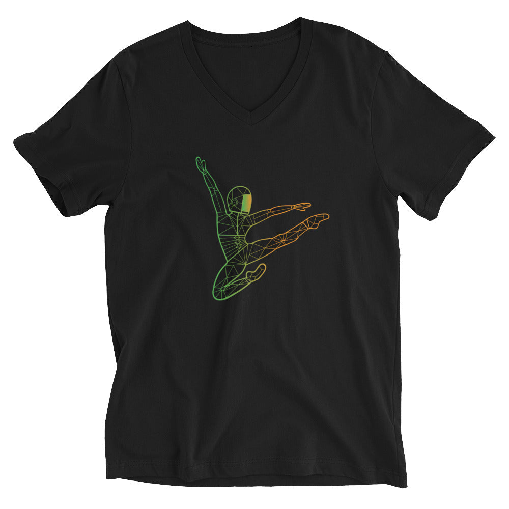 Afroboticus Emerald Unisex Short Sleeve V-Neck T-Shirt