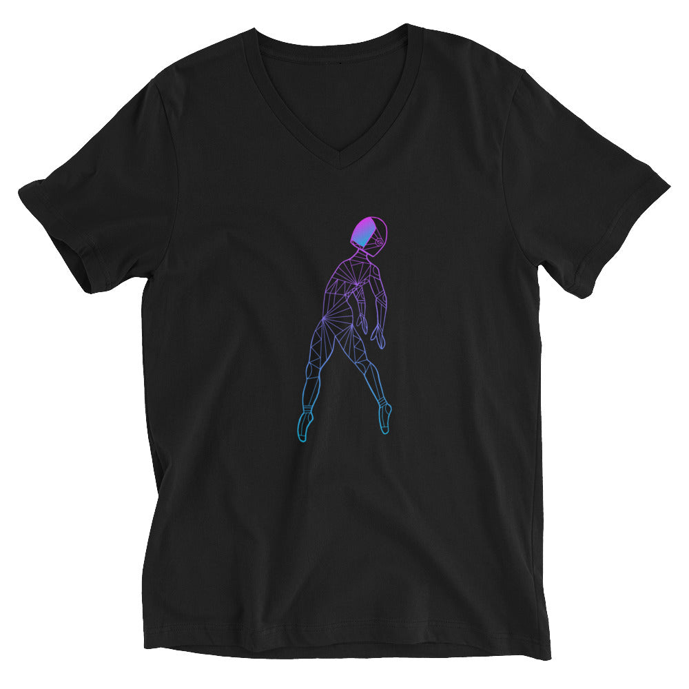 Afroboticus Cobalt Unisex Short Sleeve V-Neck T-Shirt