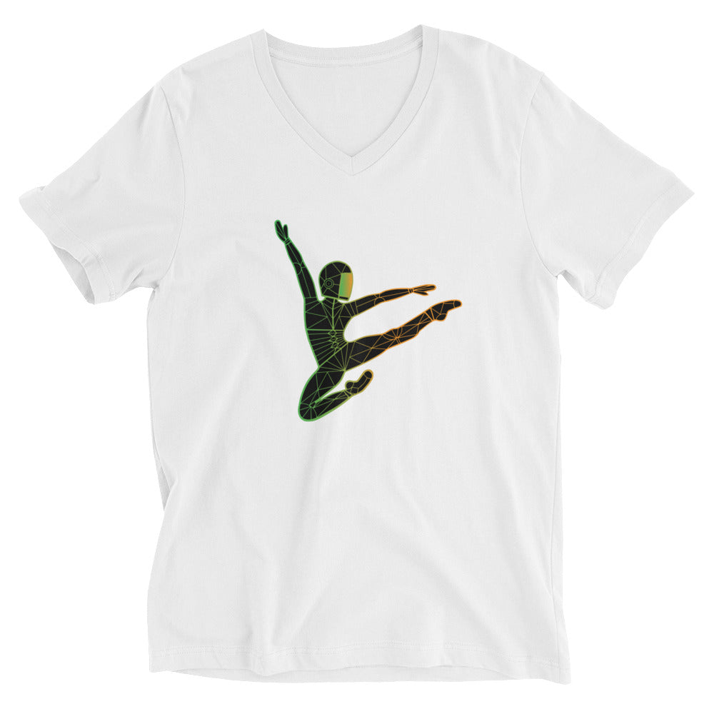 Afroboticus Emerald Unisex Short Sleeve V-Neck T-Shirt