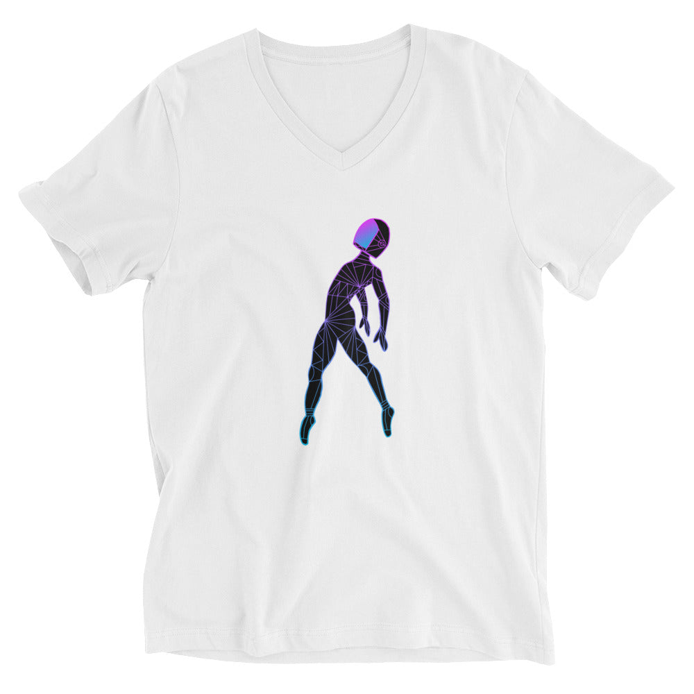 Afroboticus Cobalt Unisex Short Sleeve V-Neck T-Shirt