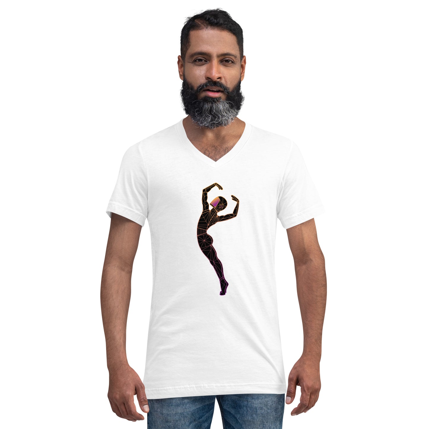 Afroboticus Plasma Unisex Short Sleeve V-Neck T-Shirt