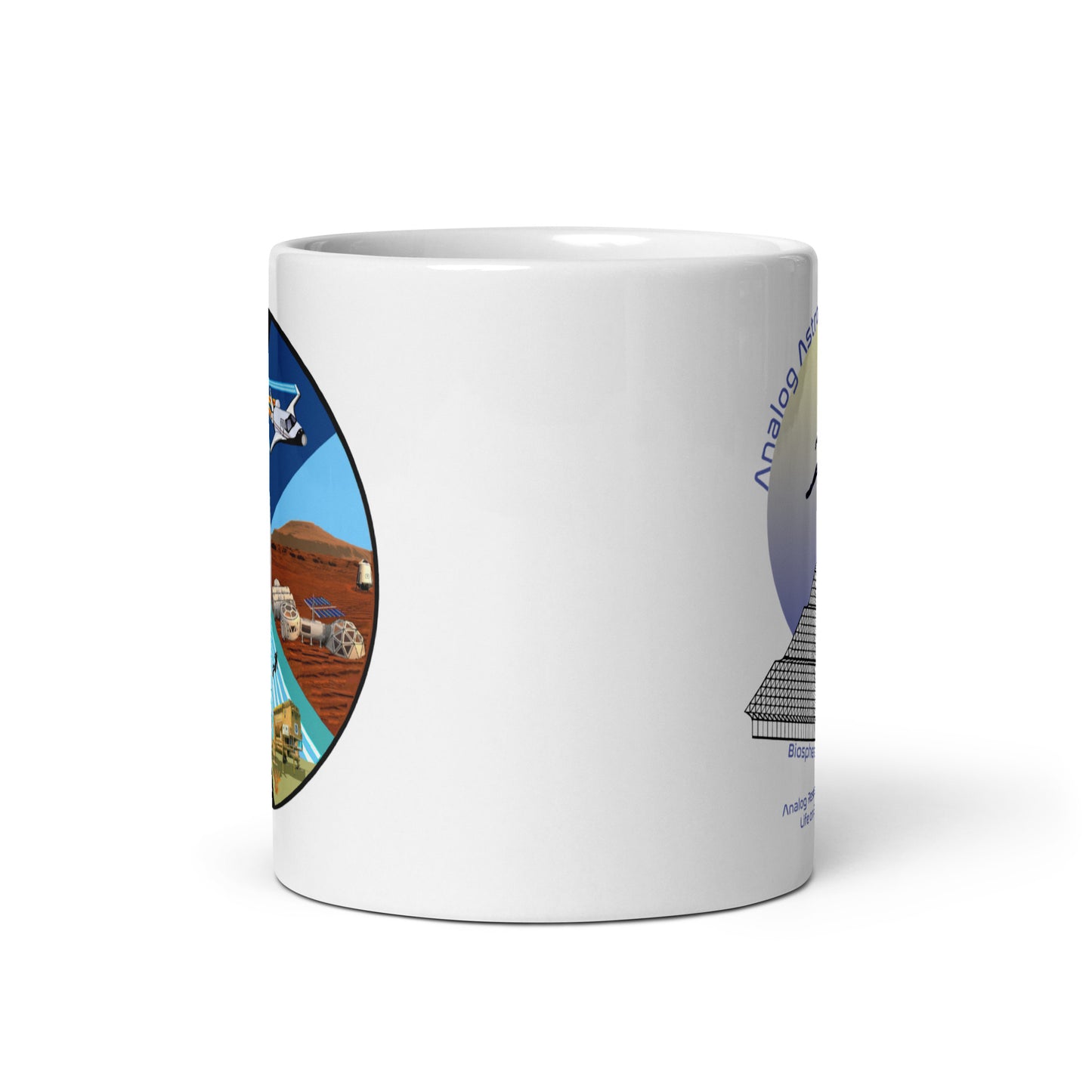 Analog Astronaut Conference Afrobotica White glossy mug