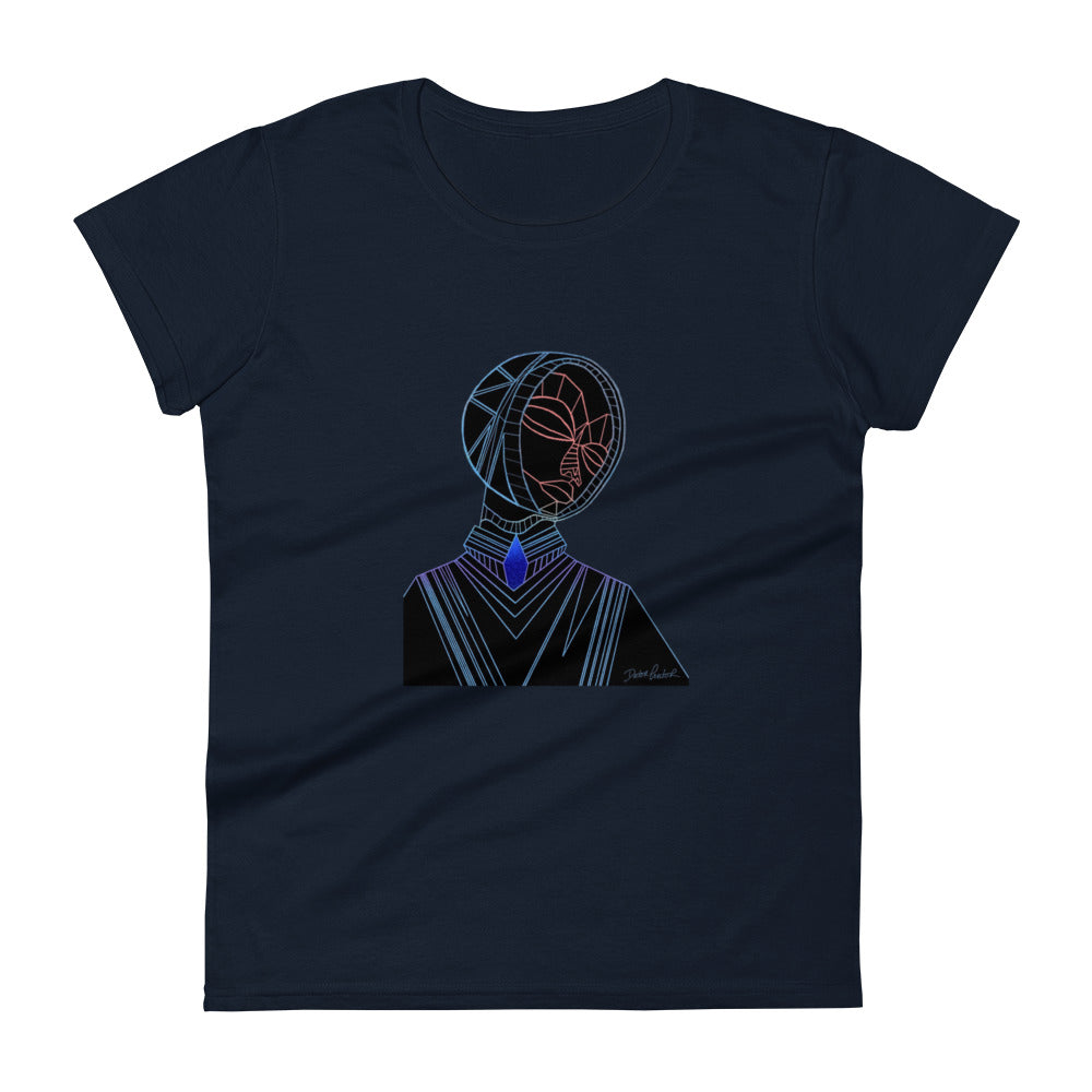 Afrobotica Melancholy Blue Women's short sleeve t-shirt