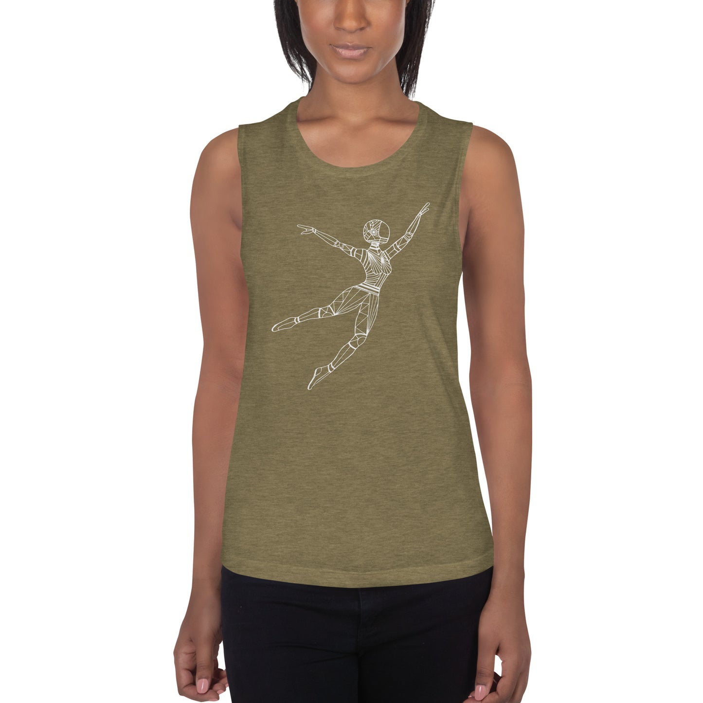 Afrobotica Leap Ladies’ Muscle Tank
