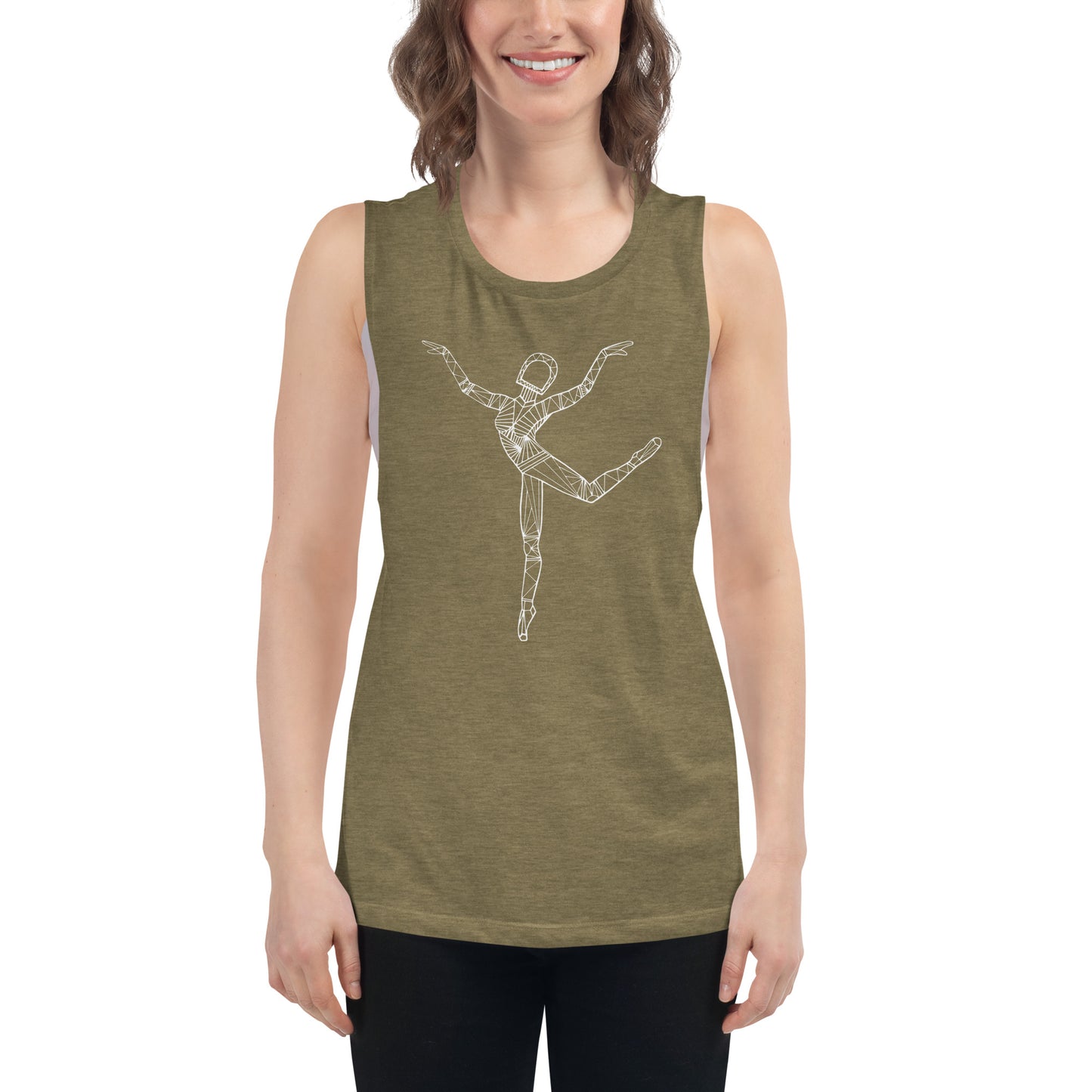 Afrobotica Rings Ladies’ Muscle Tank