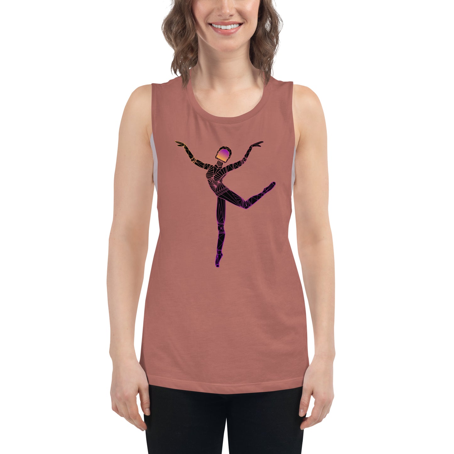 Afrobotica Rings Ladies’ Muscle Tank