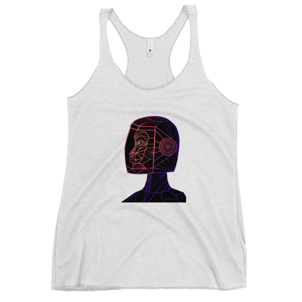 Afrobotica Native Neon Women's Racerback Tank