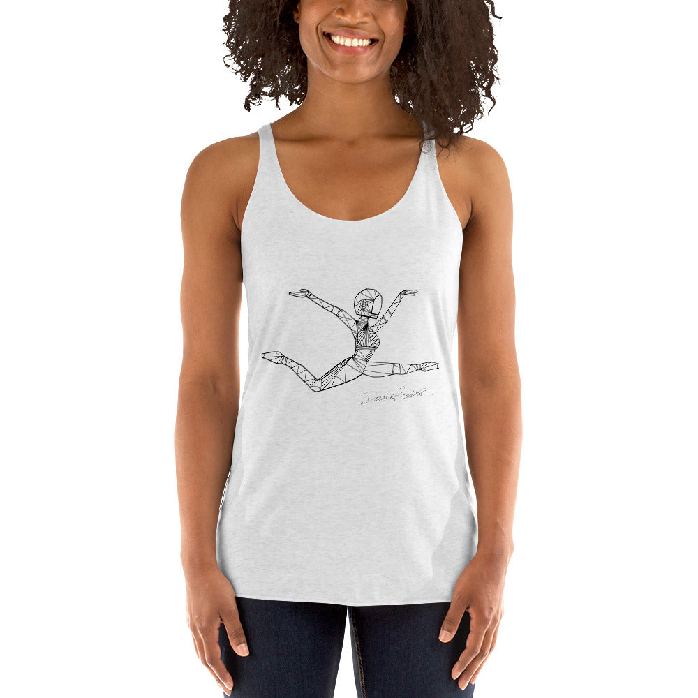 Afrobotica Ciseaux Women's Racerback Tank