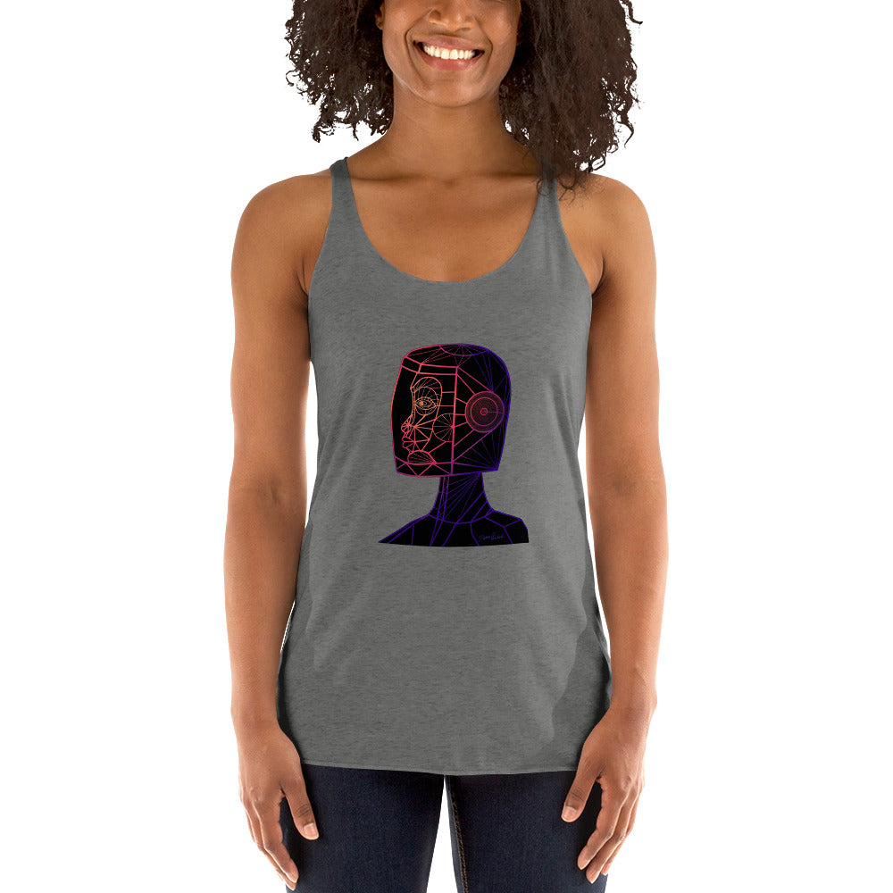 Afrobotica Native Neon Women's Racerback Tank
