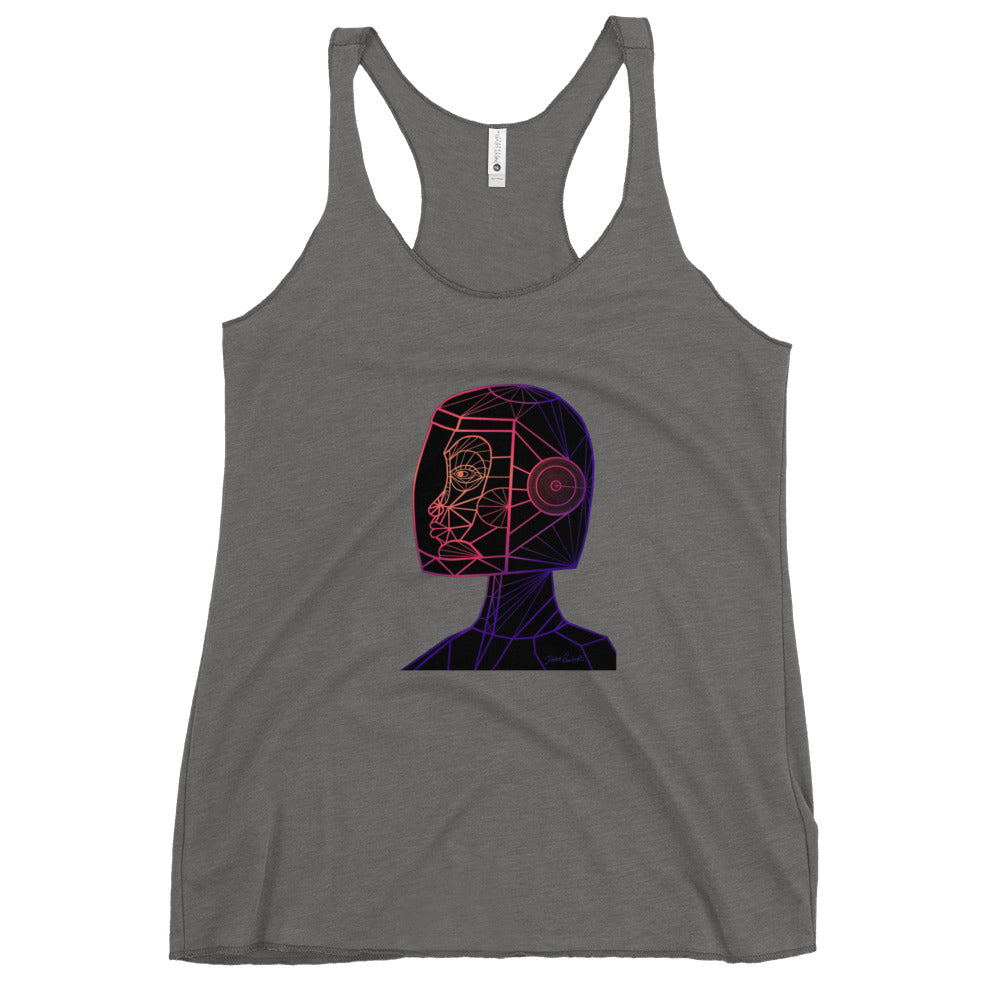 Afrobotica Native Neon Women's Racerback Tank