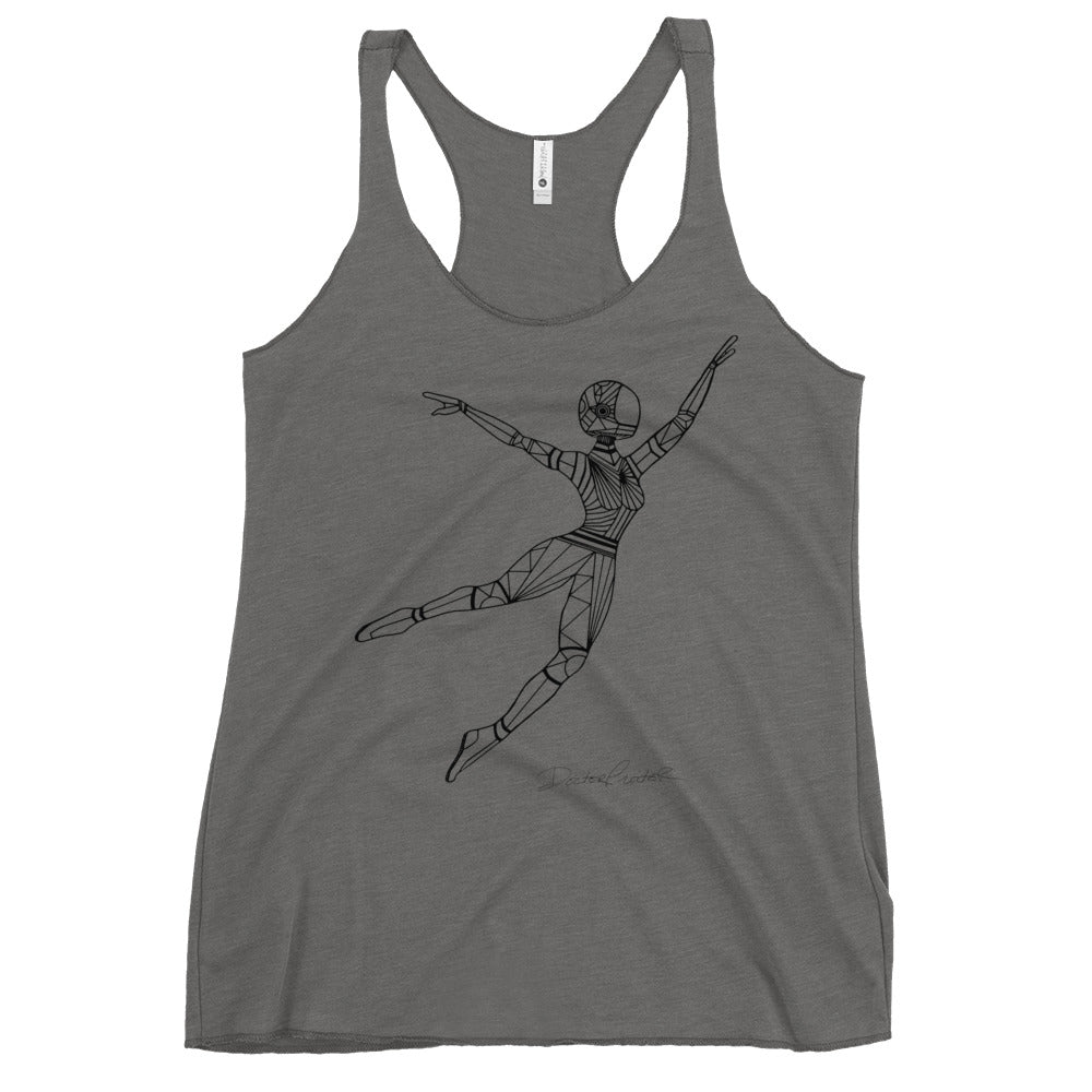 Afrobotica Leap Women's Racerback Tank