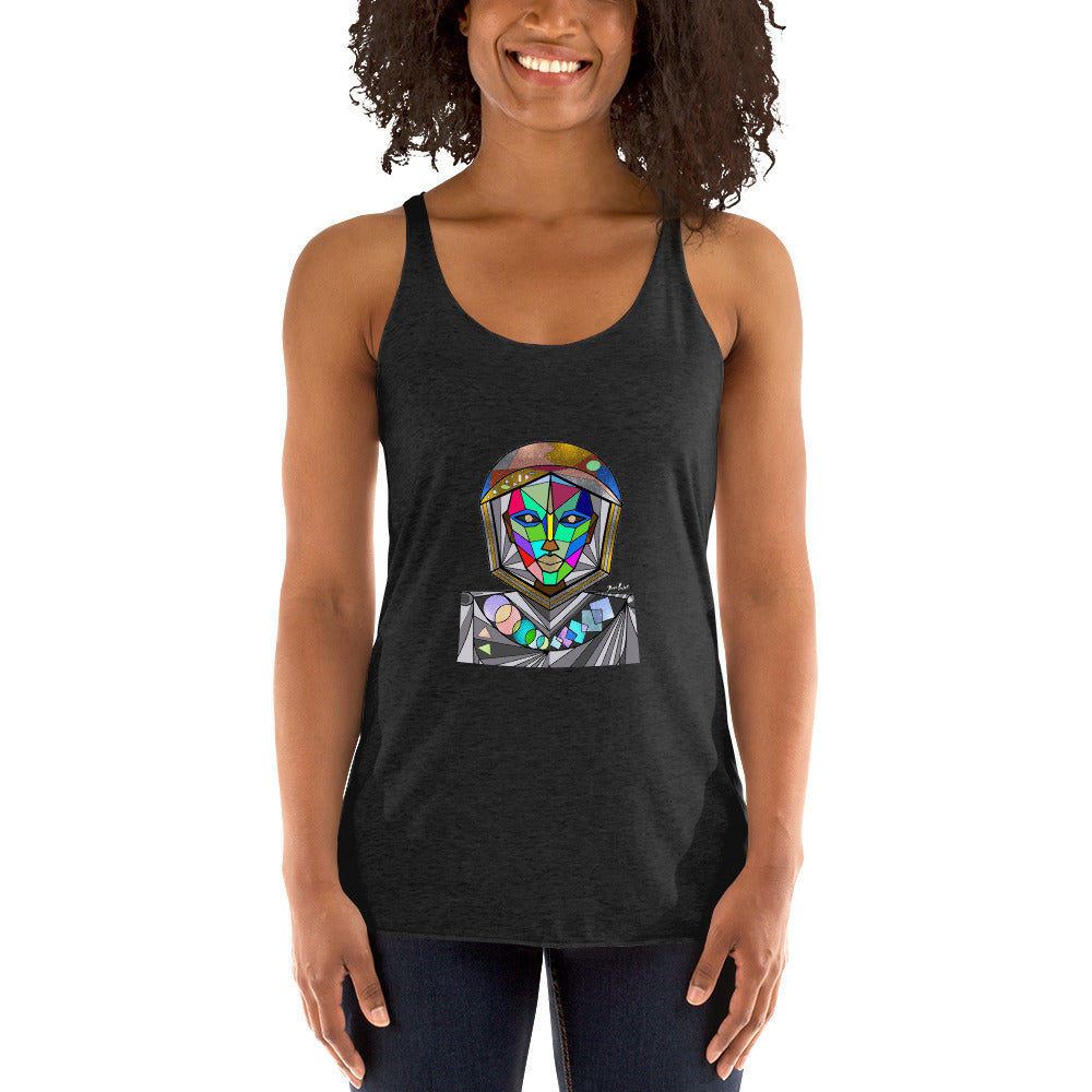 Afrobotica Avatar Multi Women's Racerback Tank
