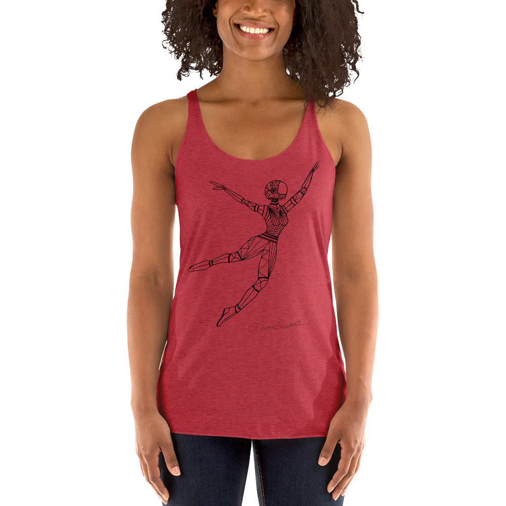 Afrobotica Leap Women's Racerback Tank