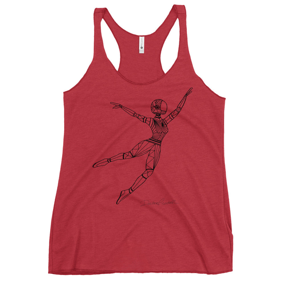 Afrobotica Leap Women's Racerback Tank