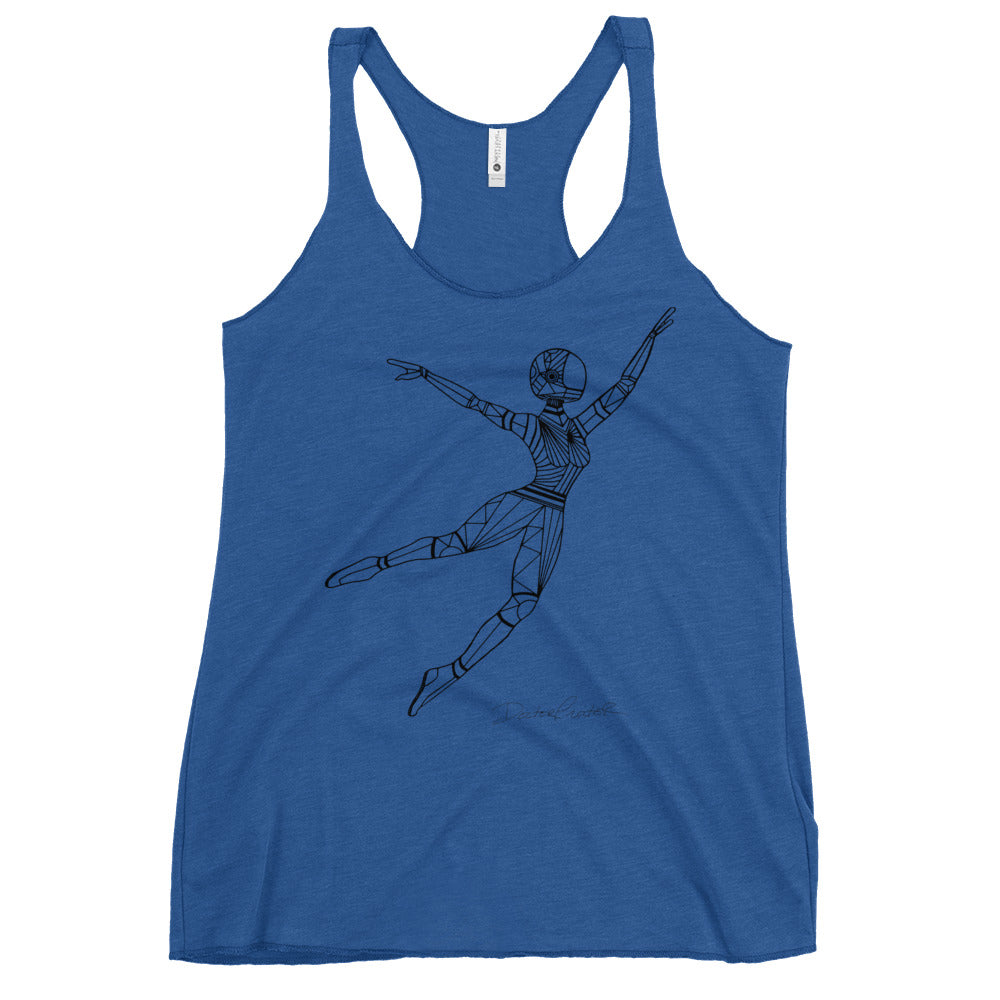 Afrobotica Leap Women's Racerback Tank