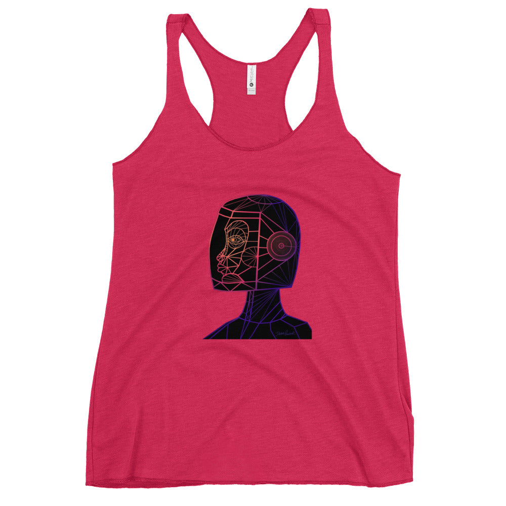Afrobotica Native Neon Women's Racerback Tank