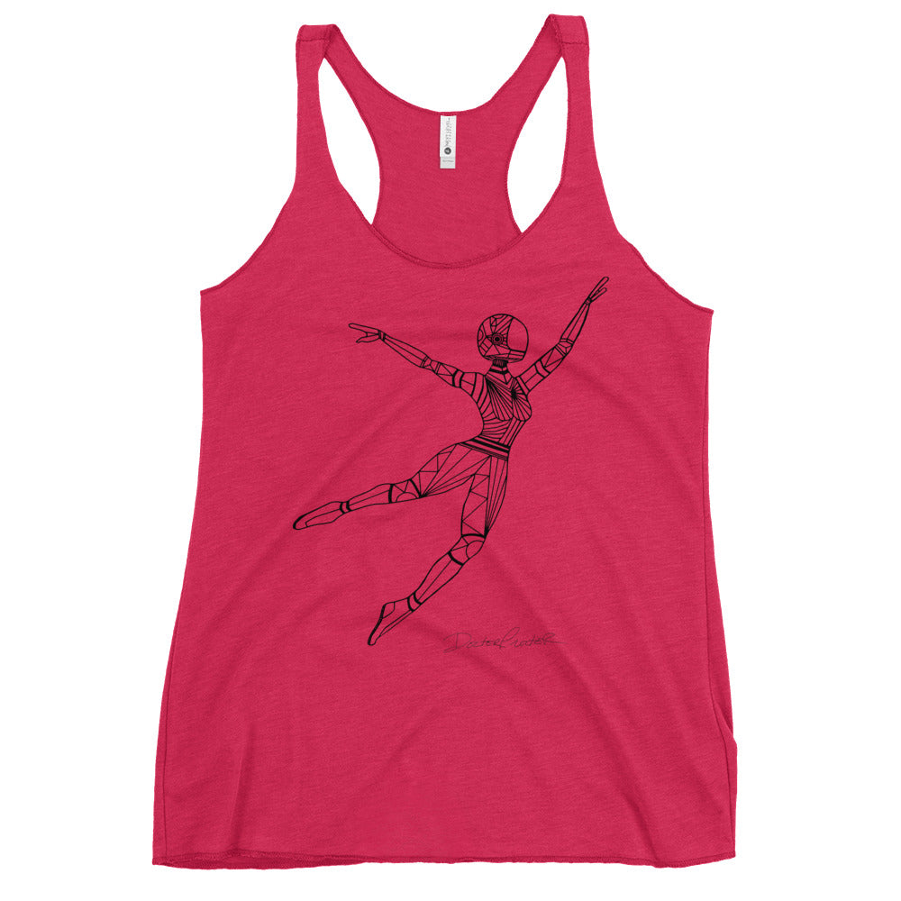 Afrobotica Leap Women's Racerback Tank
