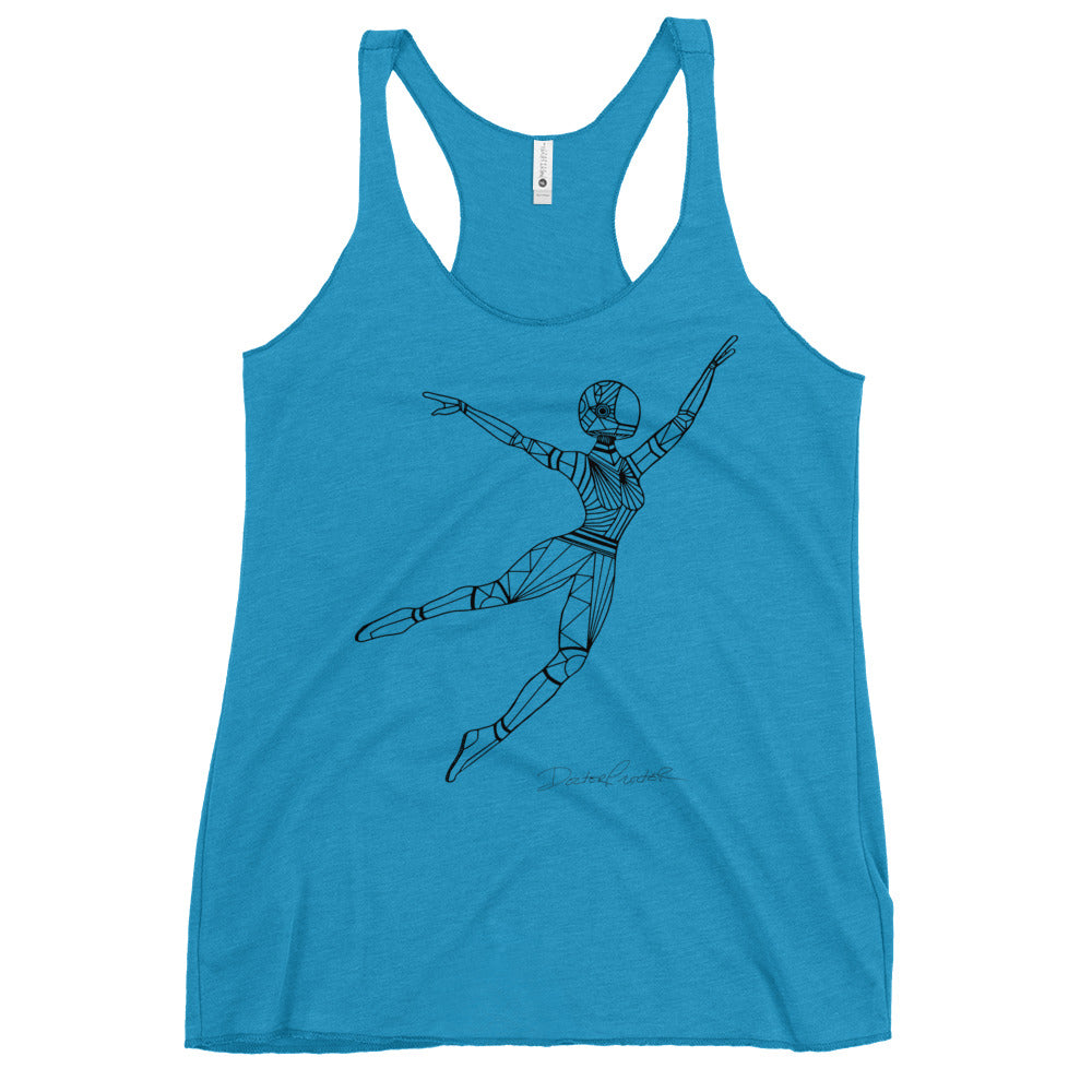 Afrobotica Leap Women's Racerback Tank