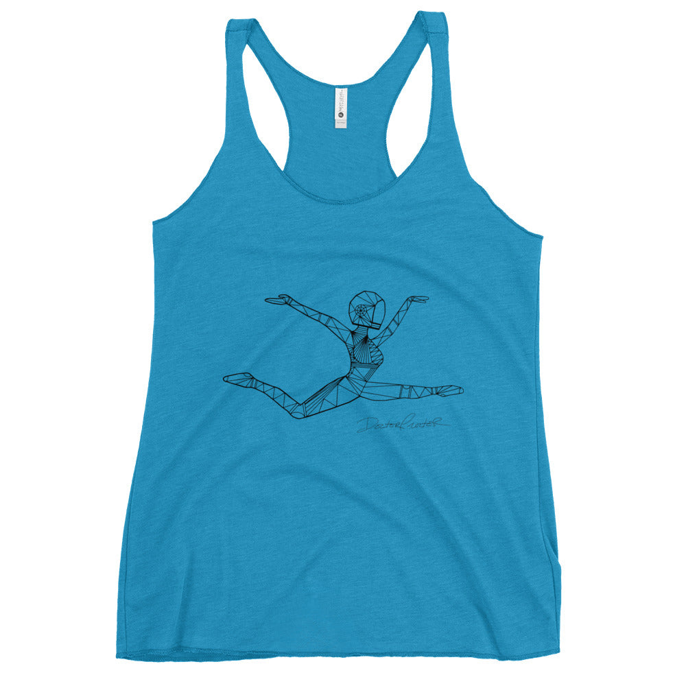 Afrobotica Ciseaux Women's Racerback Tank