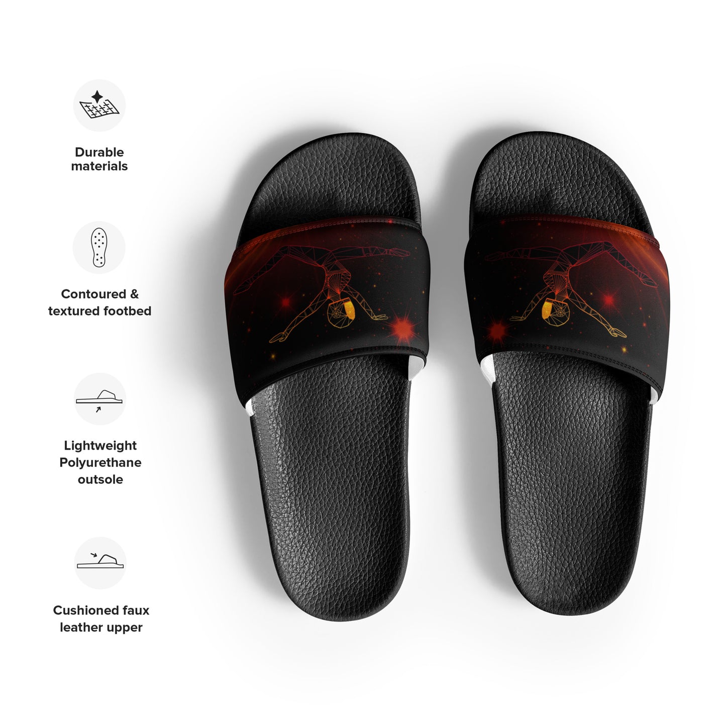 Afrobotica Ciseaux Red Women's slides