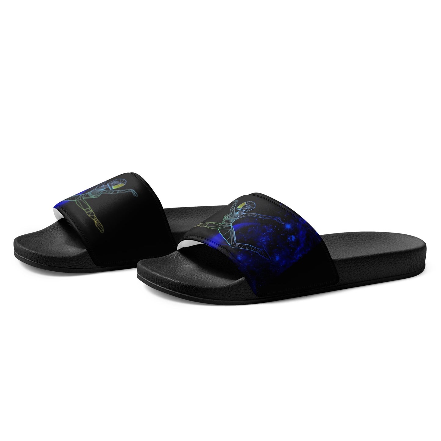 Afrobotica Ciseaux Blue Women's slides