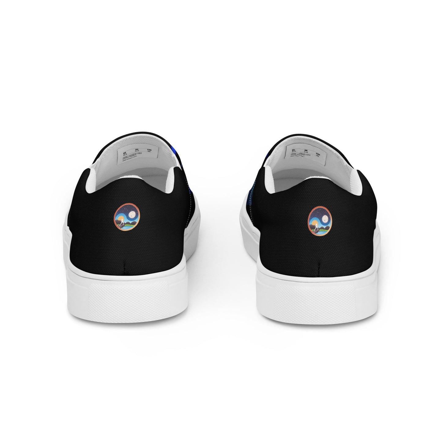 Afrobotica Leap Blue Women’s slip-on canvas shoes