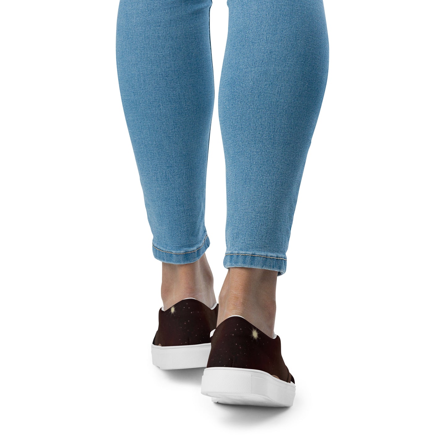 Afrobotica Leap into the Moon Women’s slip-on canvas shoes
