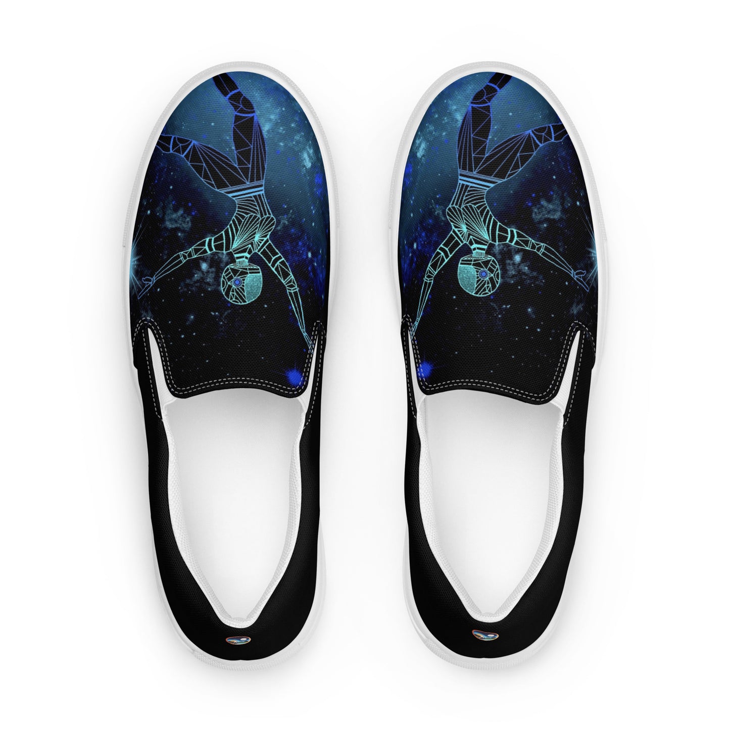 Afrobotica Leap Blue Women’s slip-on canvas shoes