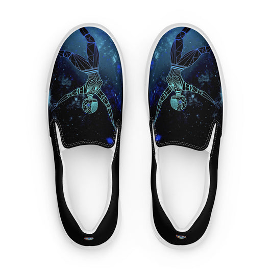 Afrobotica Leap Blue Women’s slip-on canvas shoes