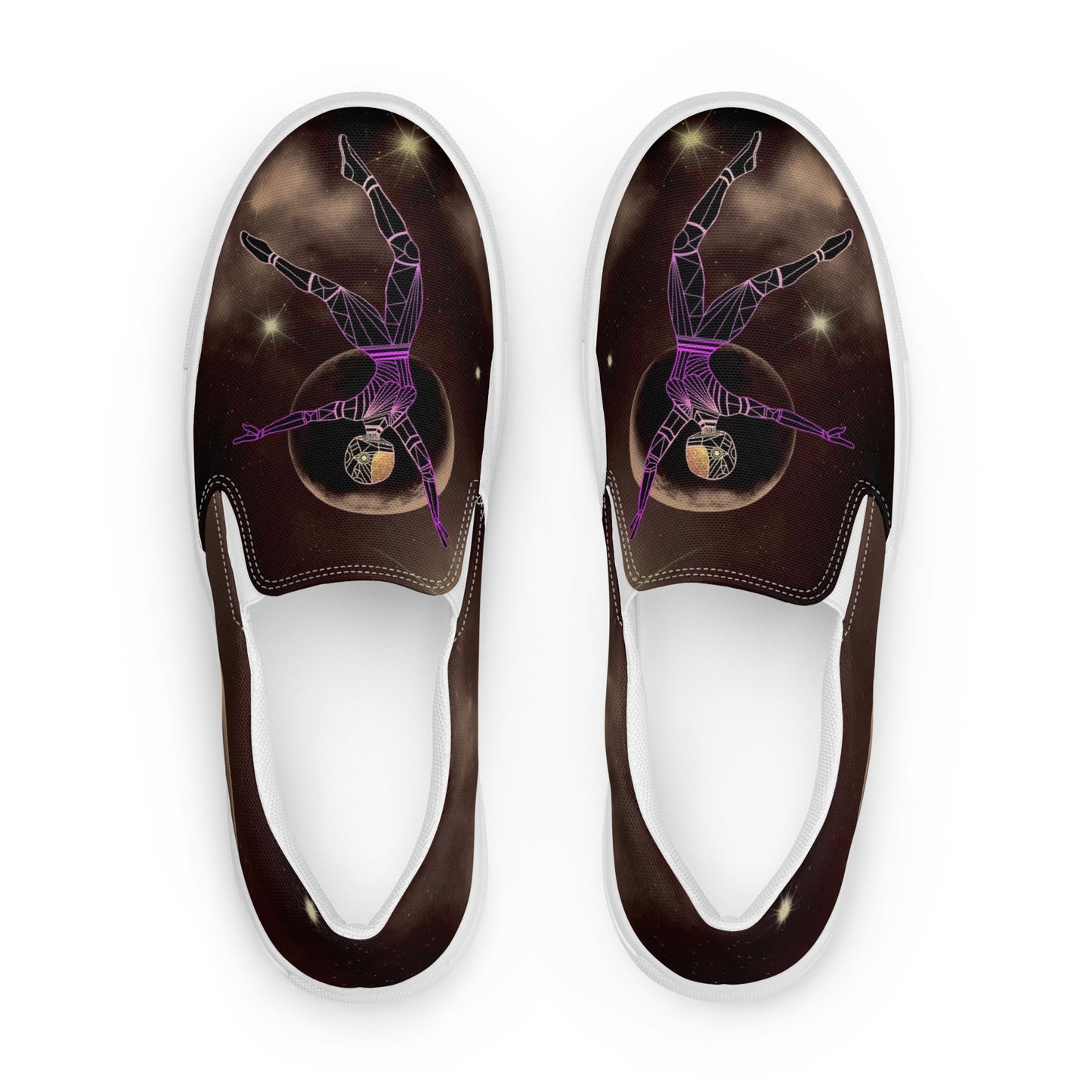 Afrobotica Leap into the Moon Women’s slip-on canvas shoes