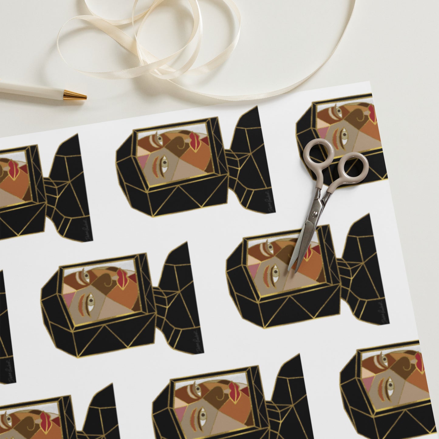 Afrobotica Earth Wrapping paper sheets