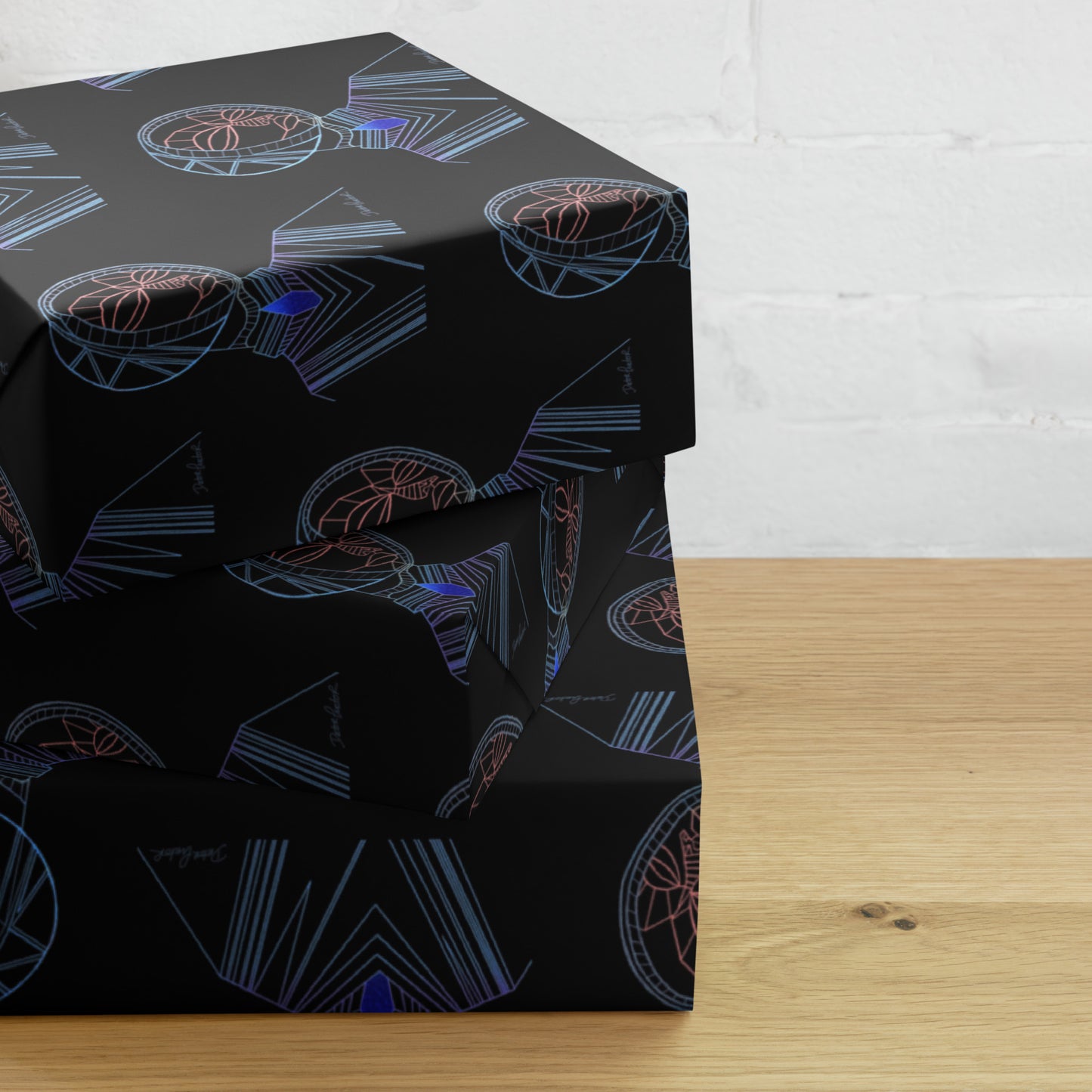 Afrobotica Melancholy Blue Wrapping paper sheets