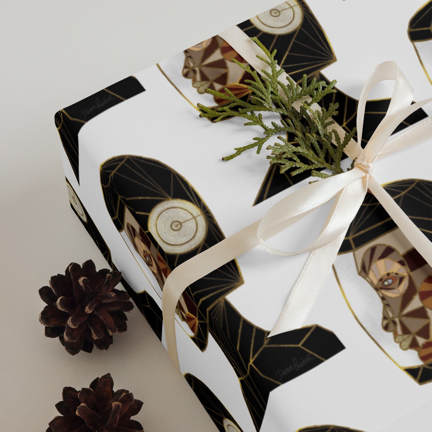 Afrobotica Native Earth Wrapping paper sheets