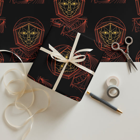 Afrobotica Avatar Red Wrapping paper sheets