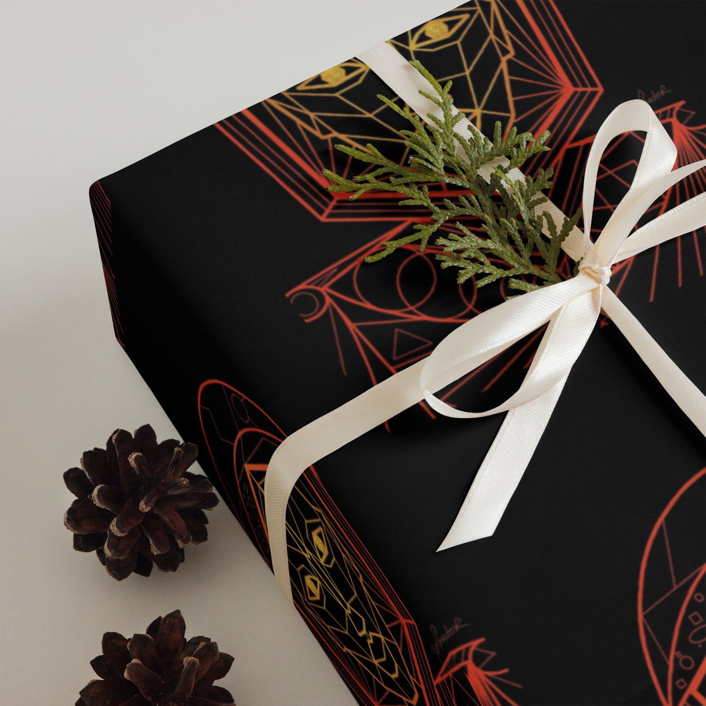 Afrobotica Avatar Red Wrapping paper sheets