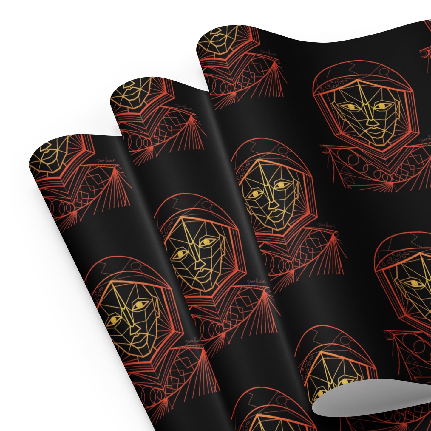 Afrobotica Avatar Red Wrapping paper sheets
