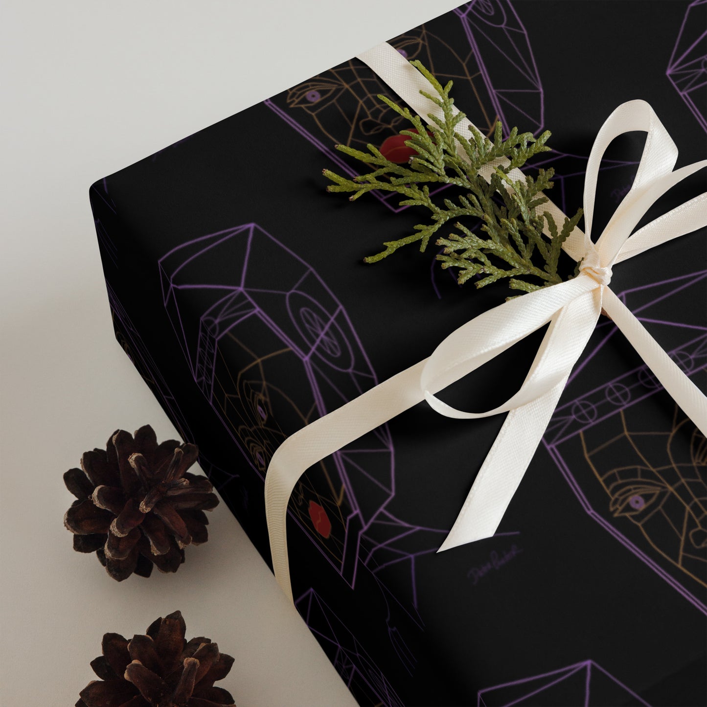 Afrobotica Bella Neon Wrapping paper sheets
