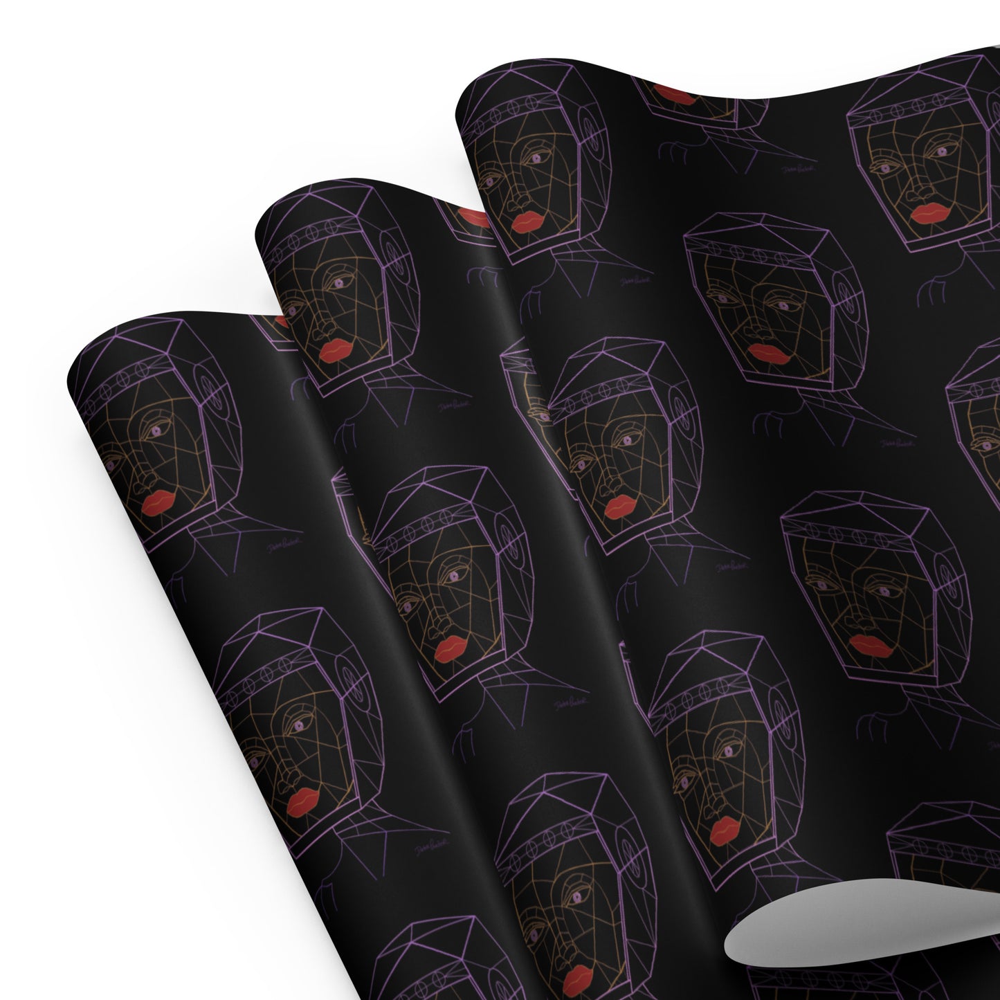 Afrobotica Bella Neon Wrapping paper sheets