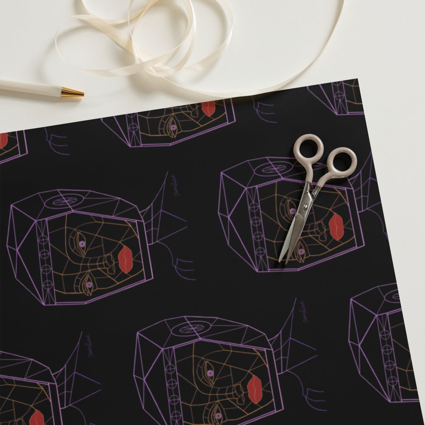 Afrobotica Bella Neon Wrapping paper sheets