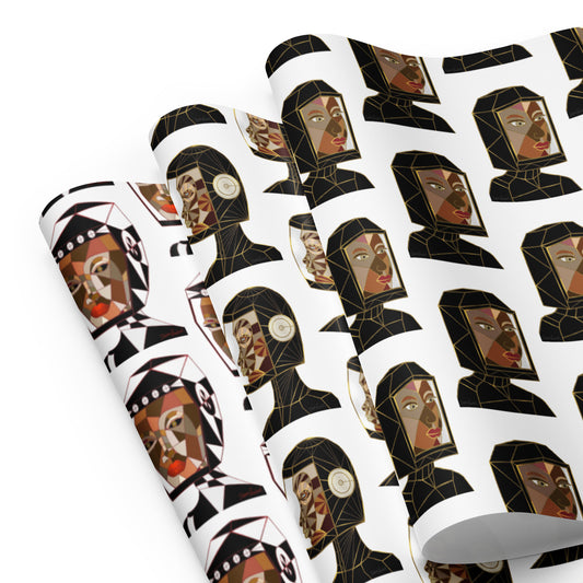 Afrobotica Earth Wrapping paper sheets