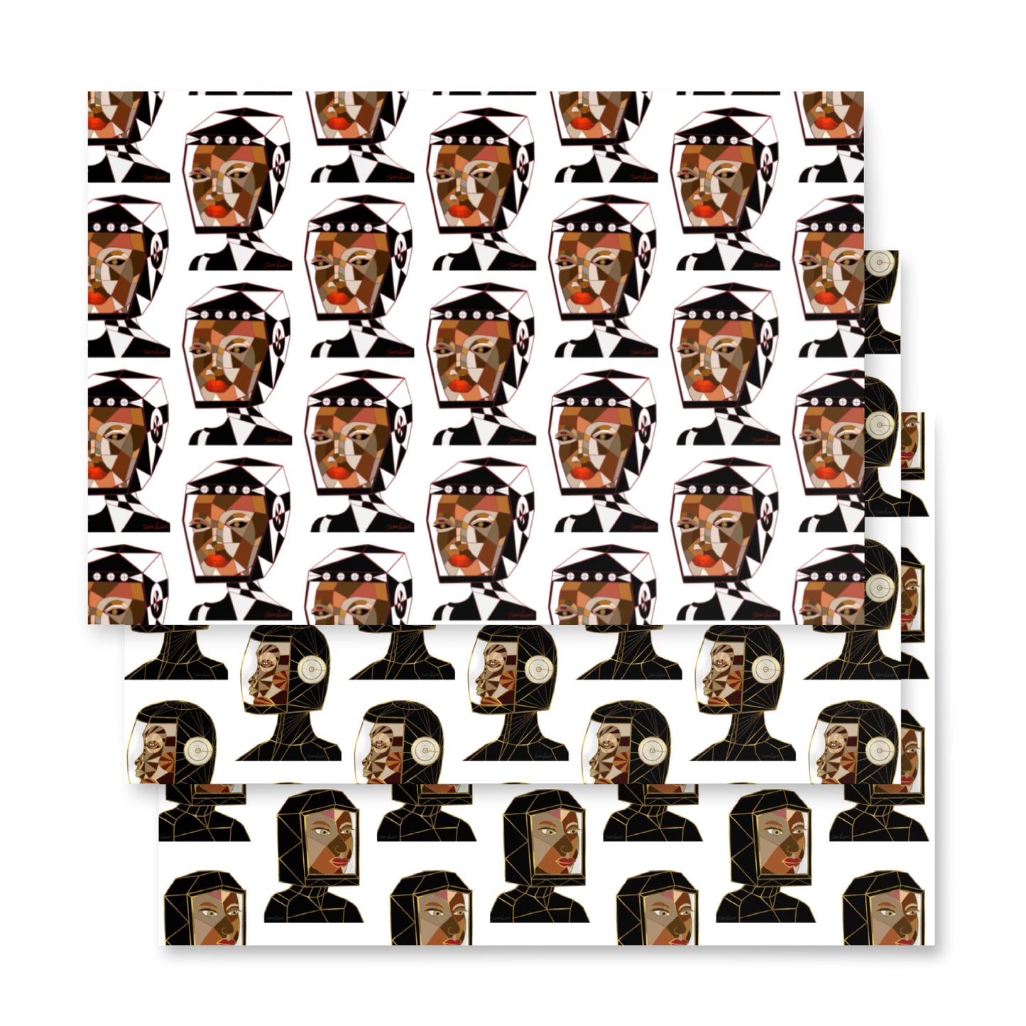 Afrobotica Earth Wrapping paper sheets