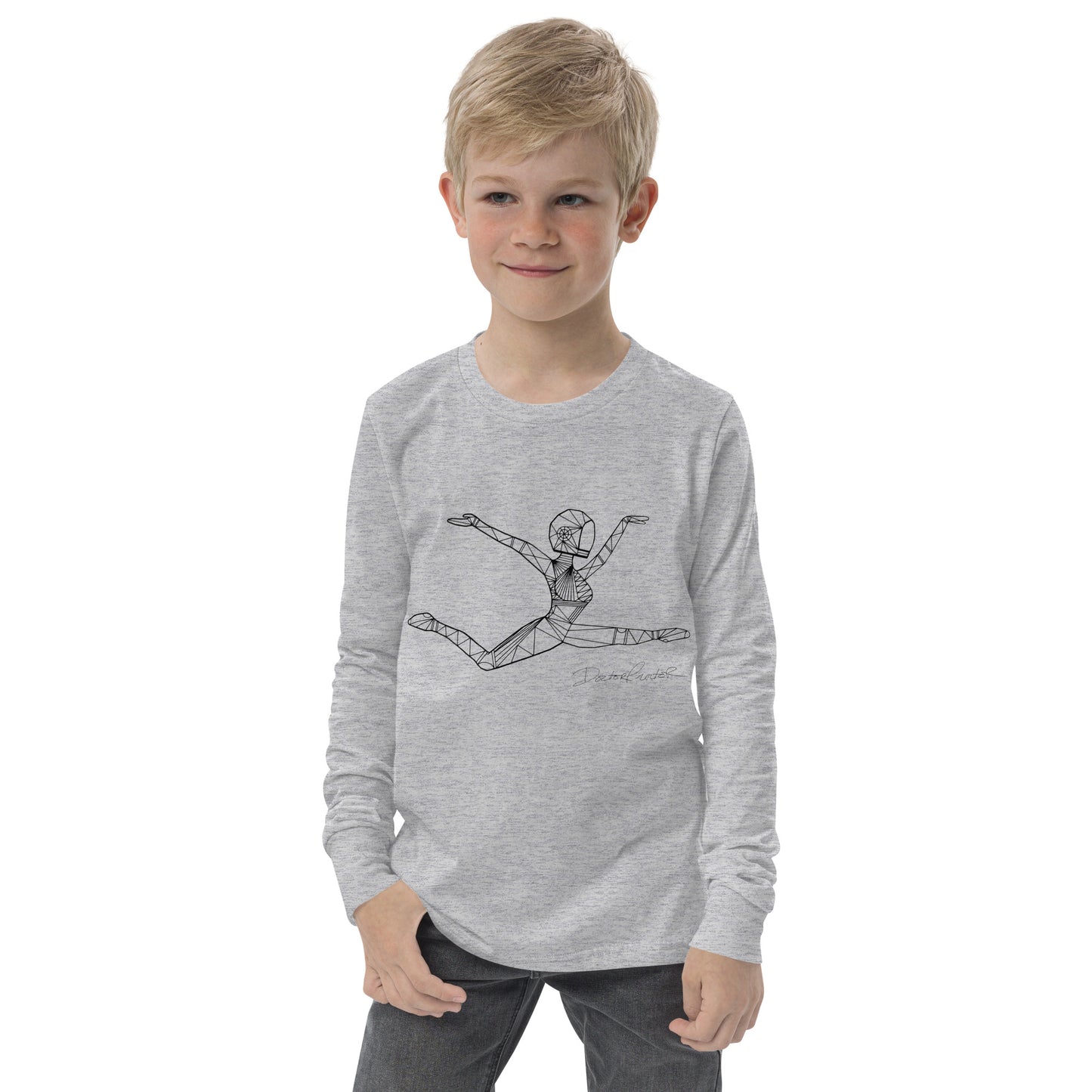 Afrobotica Ciseaux Youth long sleeve tee