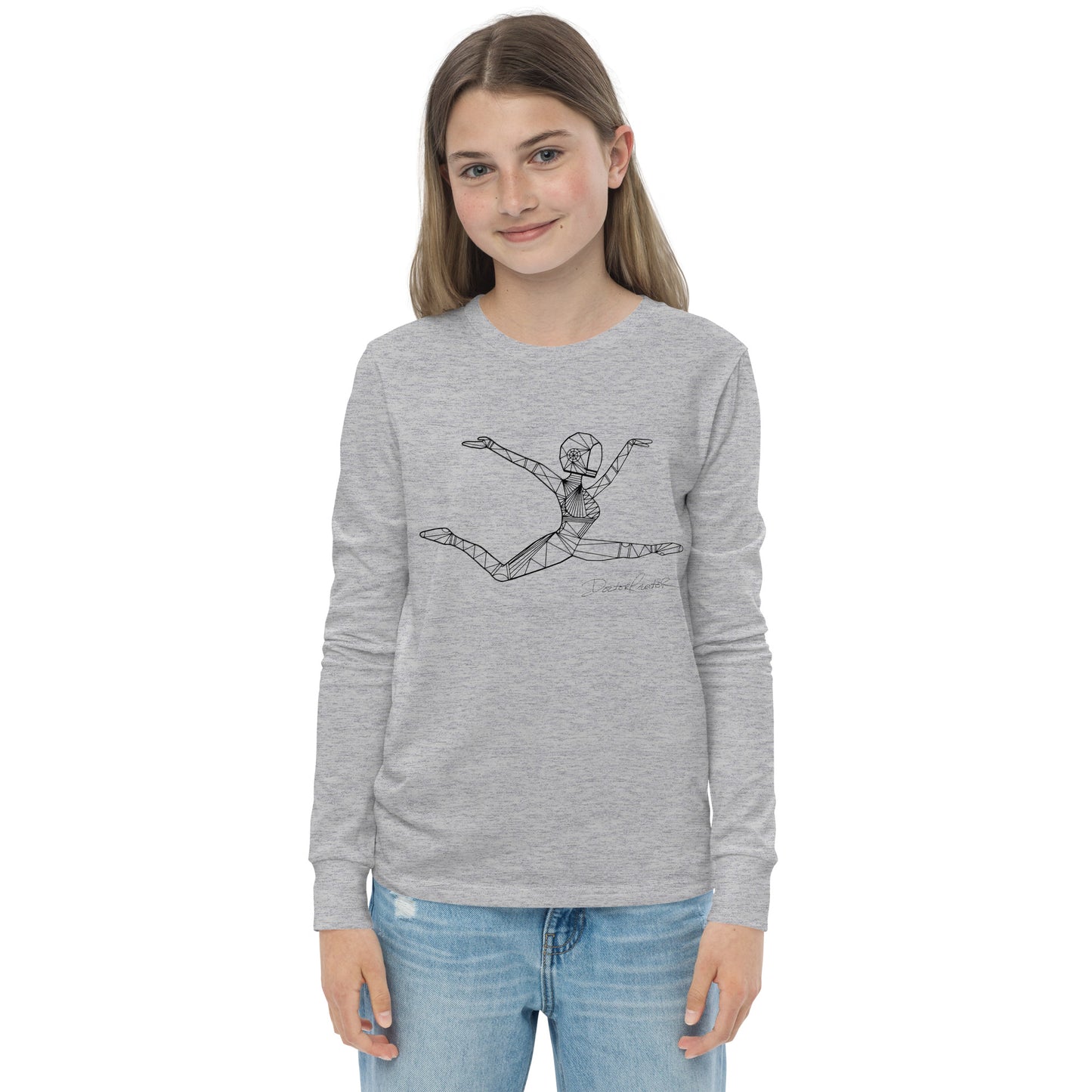 Afrobotica Ciseaux Youth long sleeve tee