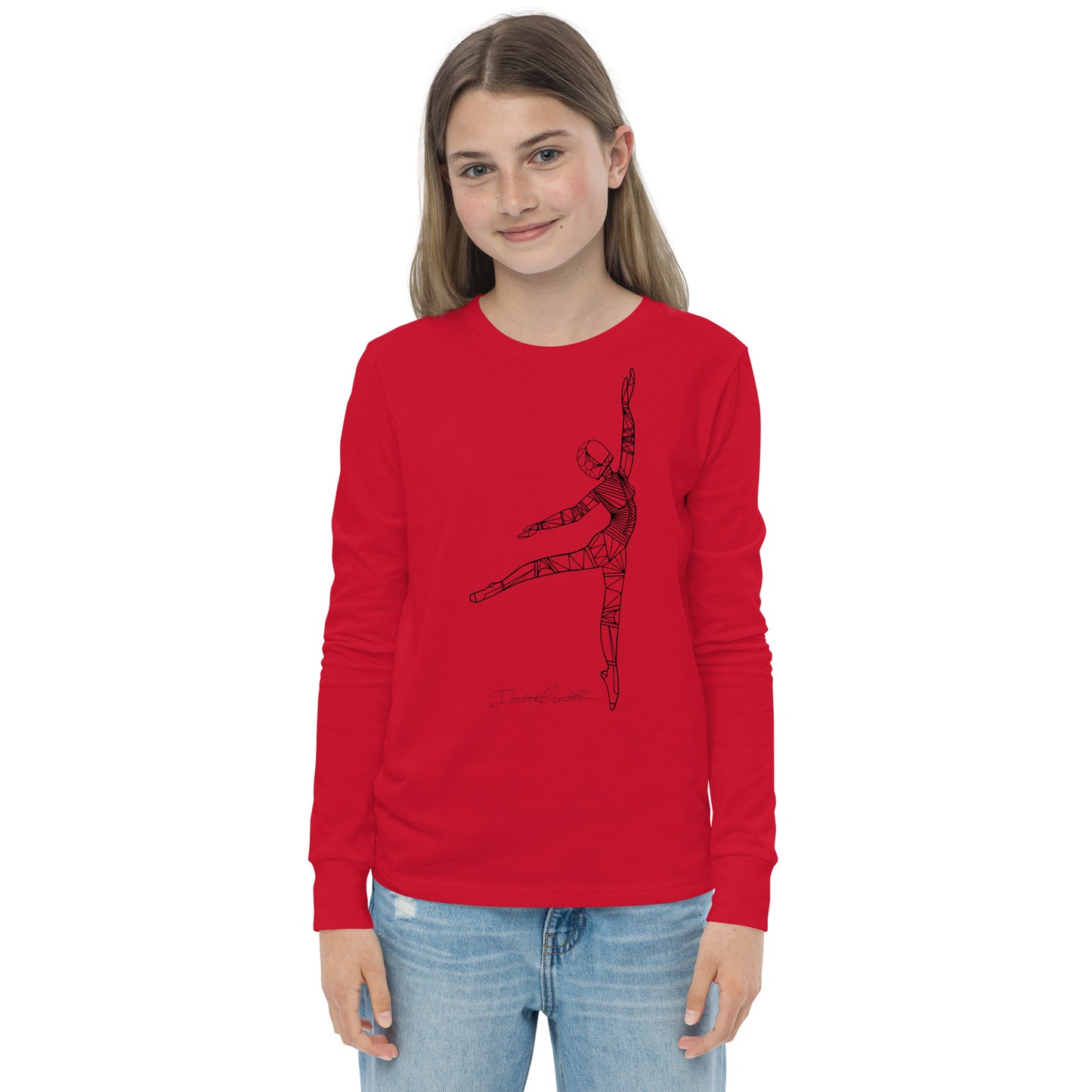 Afrobotica Pointe Youth long sleeve tee